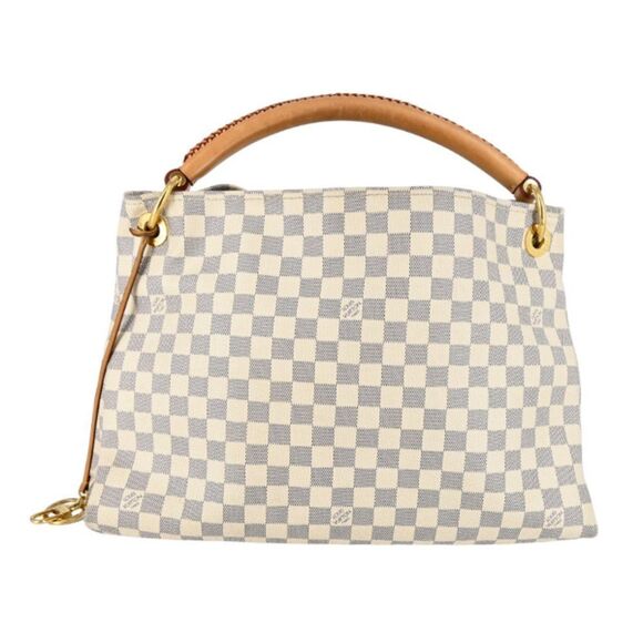 Louis Vuitton Artsy MM Damier Azur Hobo Bag White - Picture 1 of 8